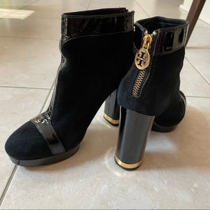 Tory Burch Suede Booties (Black)